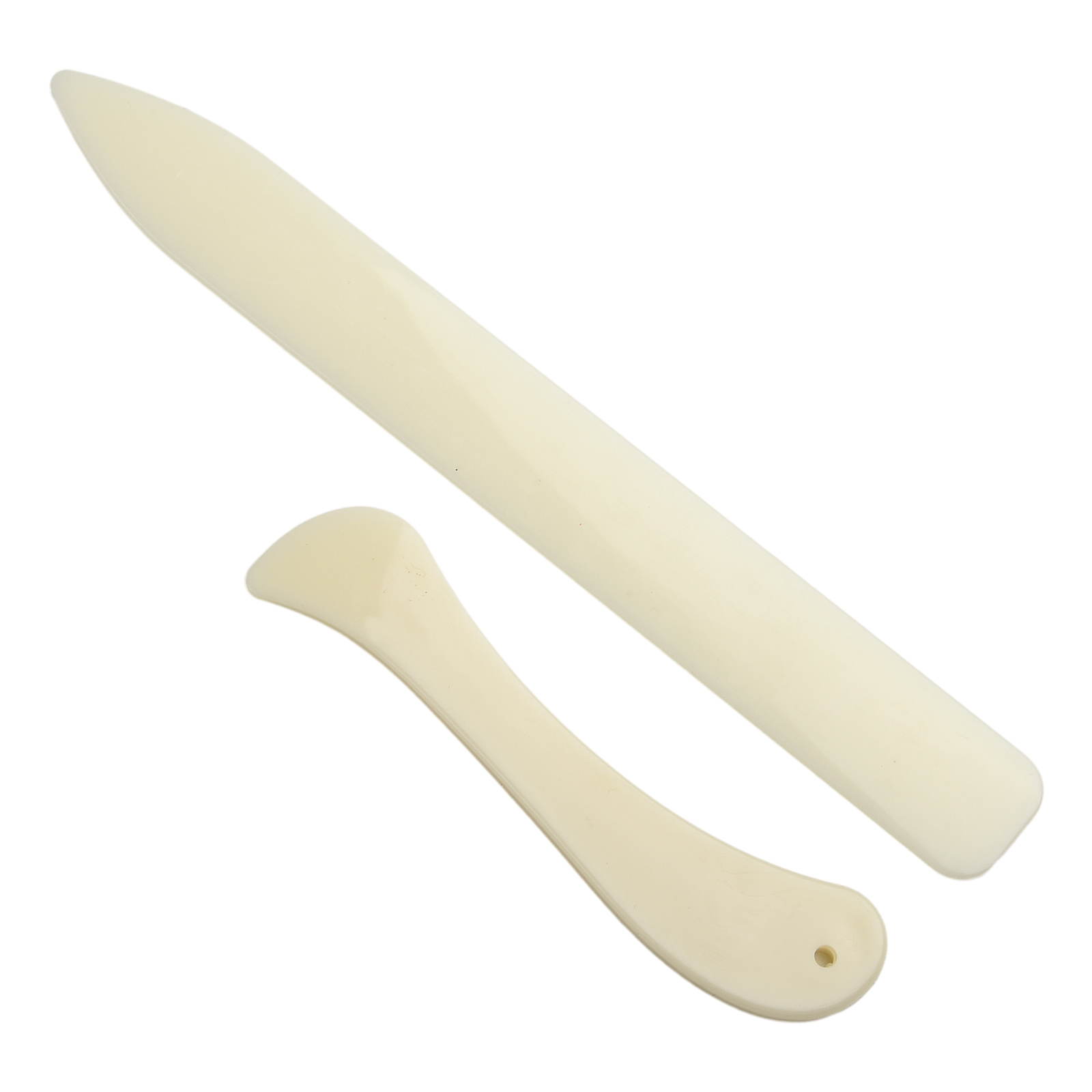 2 個骨フォルダークラフトツール Pastic オープンレザ - Bone Folder Tool のレビューと価格