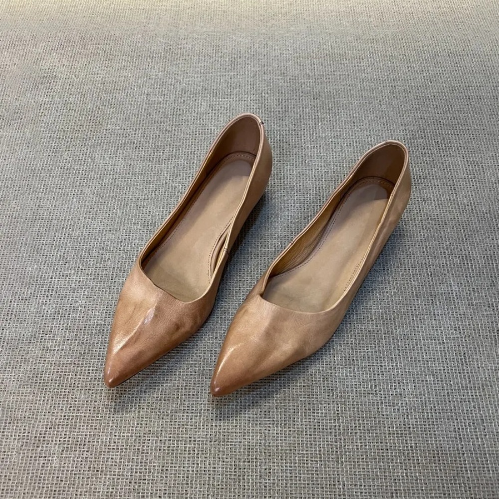 ローヒールレザーメリージェーンズ レディース スリッポン 通 - Leather Work Heels のレビューと価格