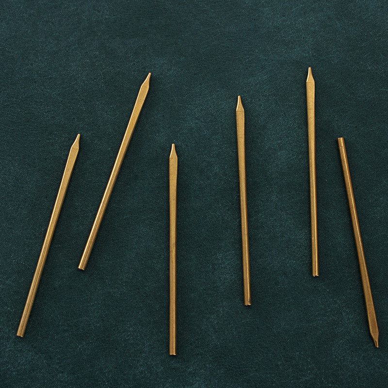 1PC DIY手作り革紐針真鍮平頭革糸針縫製工芸ツール革端縫 - Leatherwork Needles のレビューと価格