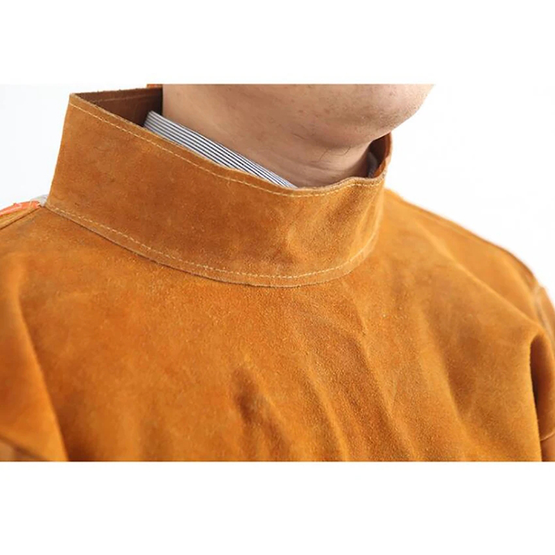 牛革製溶接服、長さ105cmの頑丈な溶接エプロンスーツ、男性 - Leatherwork Apron のレビューと価格