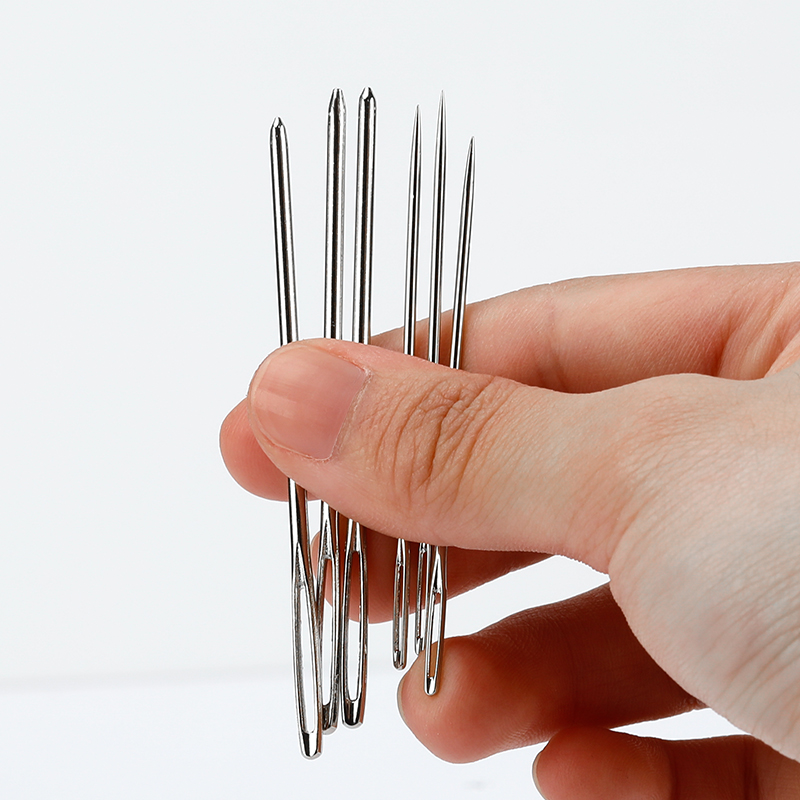10 ピース/セットラージアイブラントステンレス鋼糸編み針革 - Leatherwork Needles のレビューと価格