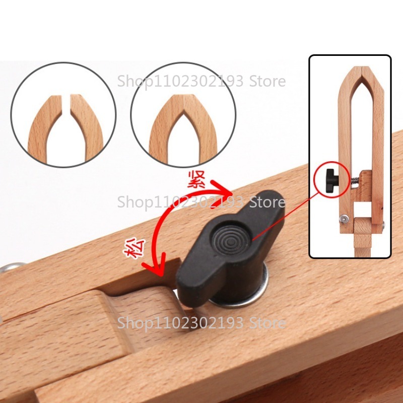 折りたたみ木製クランプ調整可能な木材レザークラフトハンドステ - Leatherwork Roller のレビューと価格