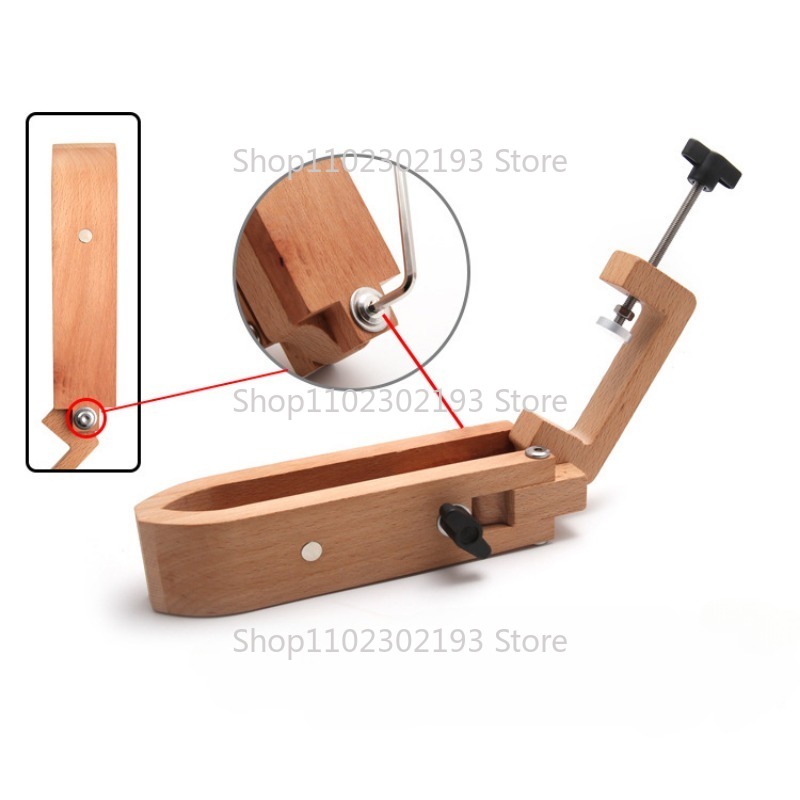 折りたたみ木製クランプ調整可能な木材レザークラフトハンドステ - Leatherwork Roller のレビューと価格