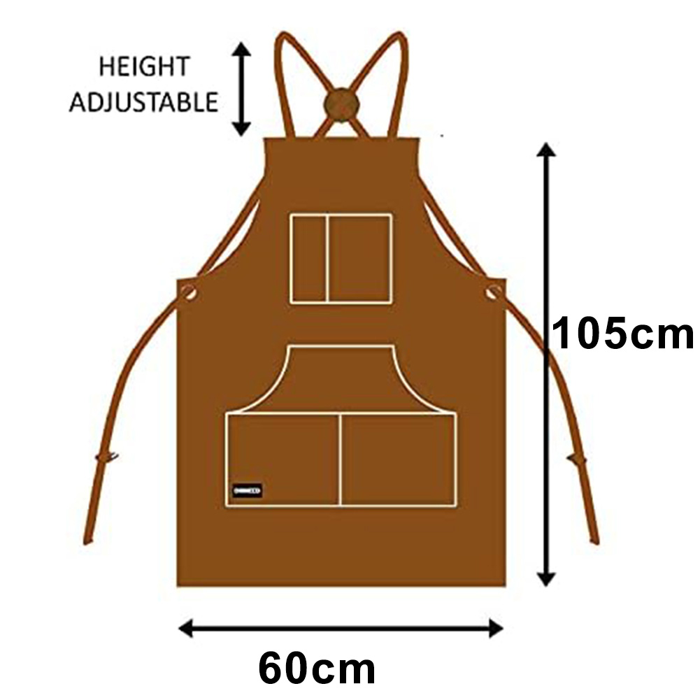 溶接工用、鍛冶屋用、牛革製作業着、革製溶接エプロン、工場用茶 - Leatherwork Apron のレビューと価格