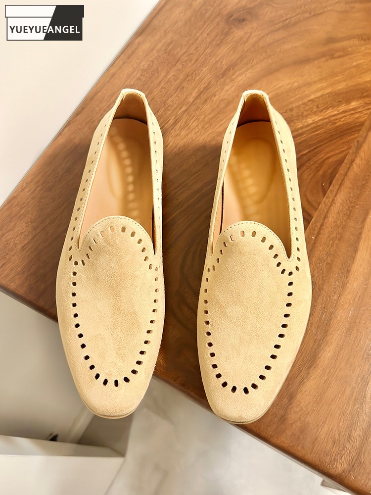 夏のファッションオフィスワークメンズ新しい本物のスエードレザ - Leather Work For Kids のレビューと価格
